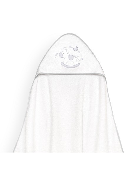 Capa Baño 1X1 Mod Caballito+Babero Bco/Gris