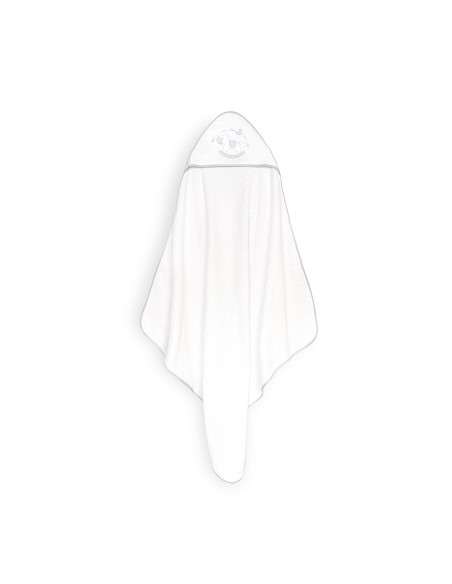 Capa Baño 1X1 Mod Caballito+Babero Bco/Gris