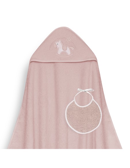 Capa Baño 1X1 Mod Caballito+Babero Rosa Maquillaje