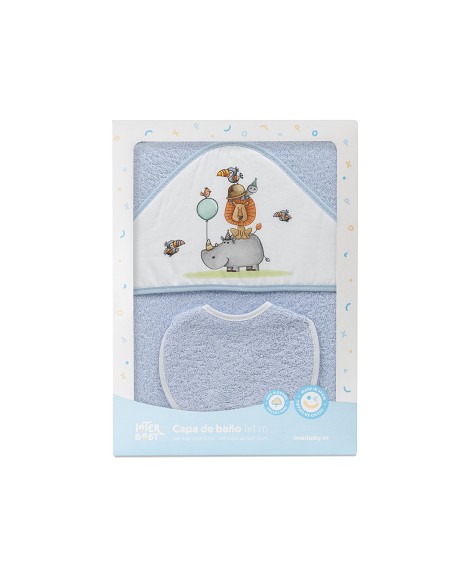 Capa Baño 1X1 Mod Rino-Leon Estampado Azul