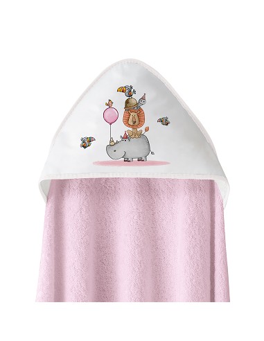 Capa Baño 1X1 Mod Rino-Leon Estampado Rosa