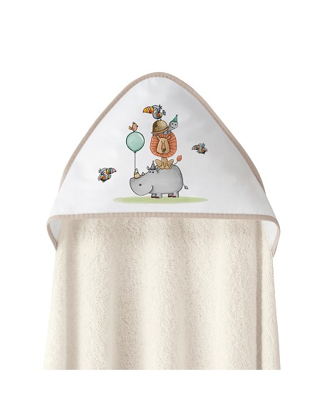 Capa Baño 1X1 Mod Rino-Leon Estampado Beig