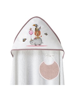 Capa Baño 1X1 Mod Rino-Leon Estampado Bco/Maquillaje