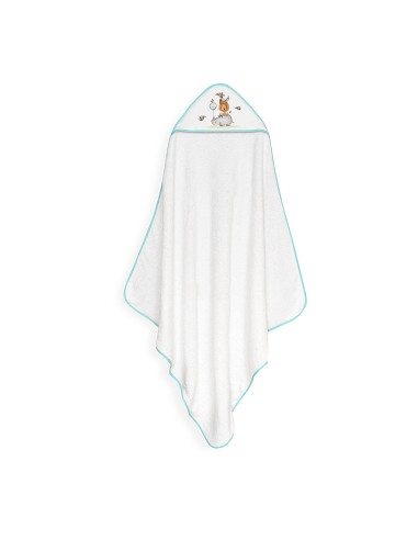 Capa Baño 1X1 Mod Rino-Leon Estampado Bco/Verde