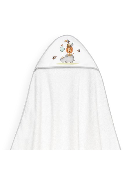 Capa Baño 1X1 Mod Rino-Leon Estampado Bco/Gris