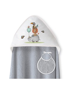 Capa Baño 1X1 Mod Rino-Leon Estampado Gris