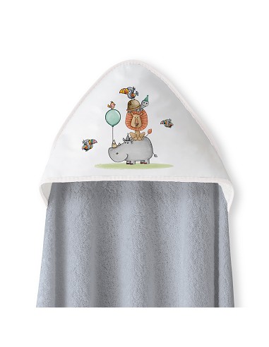 Capa Baño 1X1 Mod Rino-Leon Estampado Gris