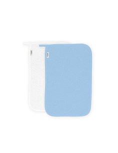 Toalla Guarderia Pack2 Bco/Azul