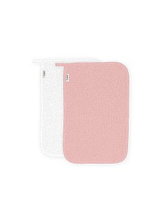 Toalla Guarderia Pack2 Bco/Rosa