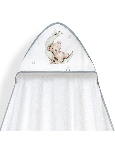 Capa Baño 1X1 Mod Estampado Oso Luna...