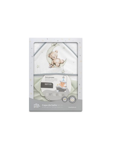 Capa Baño 1X1 Mod Estampado Oso Luna...