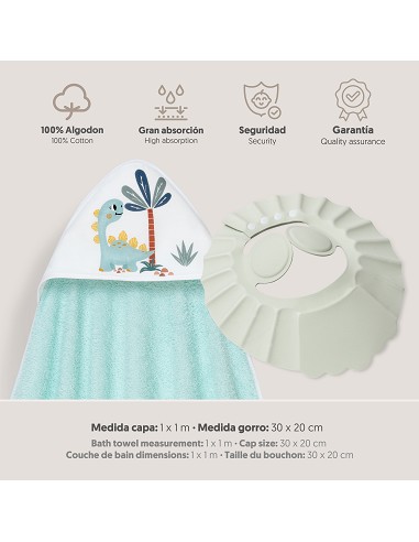 Capa Baño 1X1 Mod Estampado Dinosaurio...