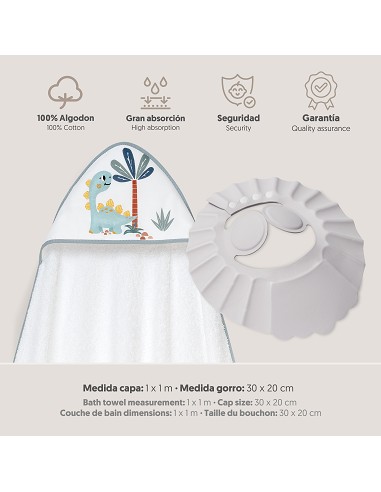 Capa Baño 1X1 Mod Estampado Dinosaurio...