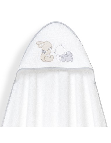 Capa Baño 1X1 Mod Oso Tumbado Conejito+Gorro...