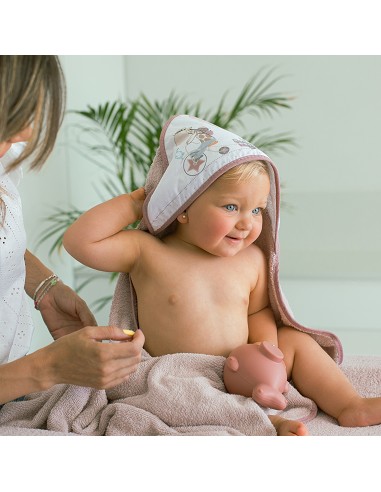 Capa Baño 1X1 Mod Oso Elefante Globos+Gorro...