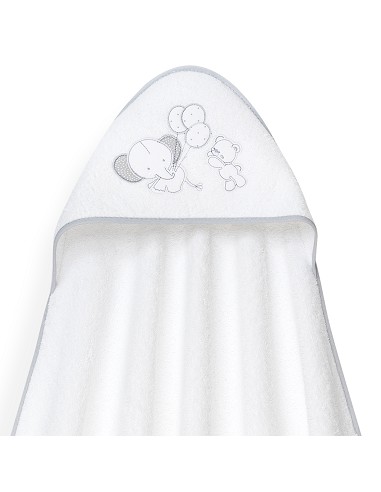 Capa Baño 1X1 Mod Oso Elefante Globos+Gorro...