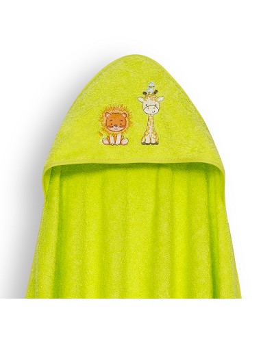 Capa Baño 1X1 Mod Leon Jirafa Pajarito+Gorro...