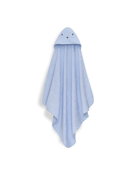 Capa Baño 1X1 Mod Oso+Dudu Muselina Azul