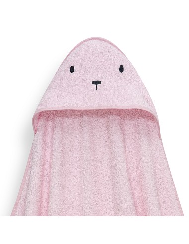Capa Baño 1X1 Mod Oso+Dudu Muselina Rosa