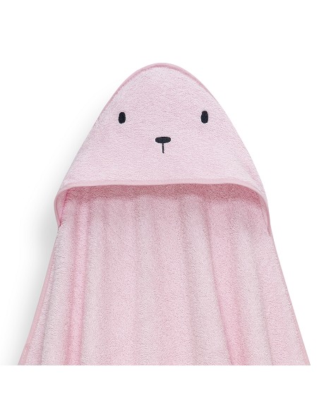 Capa Baño 1X1 Mod Oso+Dudu Muselina Rosa