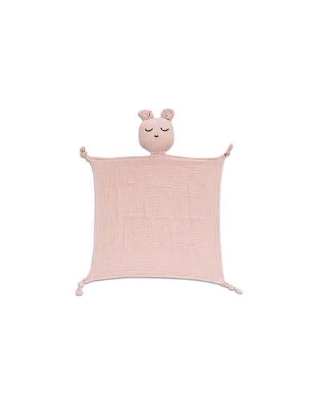 Capa Baño 1X1 Mod Oso+Dudu Muselina Rosa