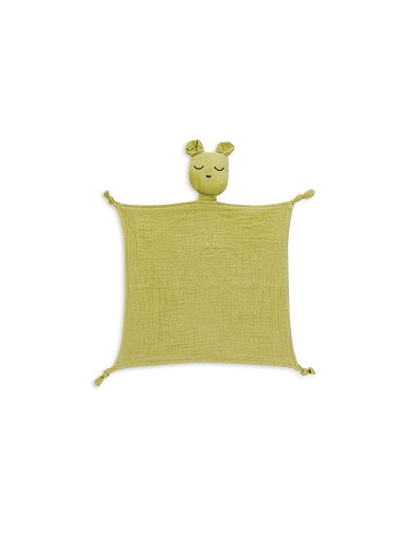 Capa Baño 1X1 Mod Oso+Dudu Muselina Bco/Verde