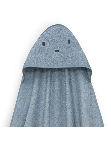 Capa Baño 1X1 Mod Oso+Dudu Muselina Petroleo