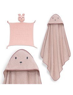 Capa Baño 1X1 Mod Oso+Dudu Muselina Rosa Maquillaje