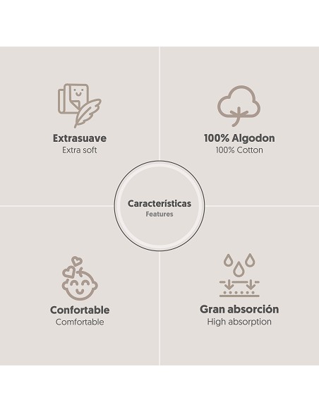 Capa Baño 1X1 Mod Cigueña Oso+Gorro Rosa