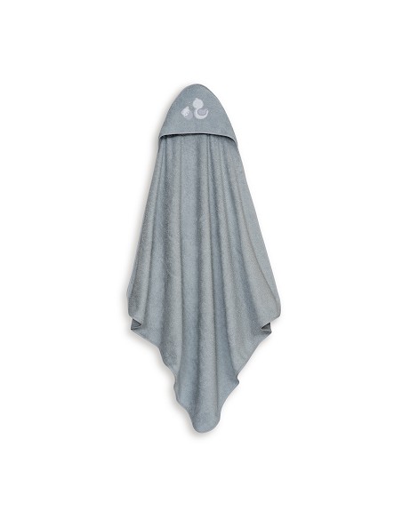 Capa Baño 1X1 Mod Cigueña Oso+Gorro Gris