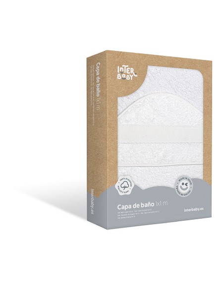 Capa de Baño 1 x 1 Mt Punto de Cruz Blanco