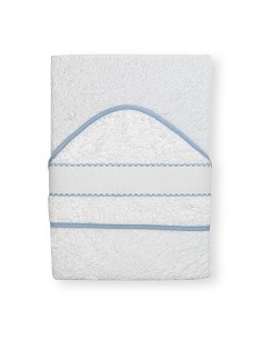 Capa de Baño 1 x 1 Mt Punto de Cruz Bco/Azul