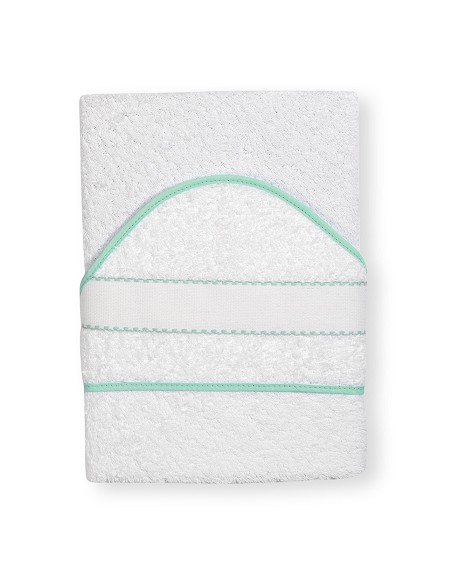 Capa de Baño 1 x 1 Mt Punto de Cruz Bco/Verde