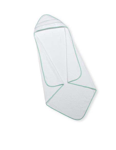 Capa de Baño 1 x 1 Mt Punto de Cruz Bco/Verde