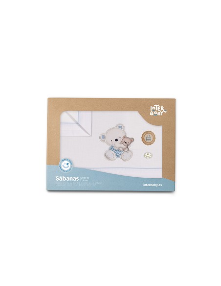 Triptico Coche Mod Oso Columpio Bco/Azul