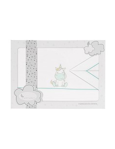 Triptico Coche 100% Alg Mod Unicornio Verde