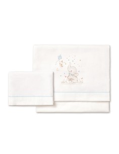 Triptico Coche  100 % Alg Mod  Elefante Bco/Azul