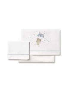 Triptico Coche  100 % Alg Mod  Paracaidas Bco/Azul