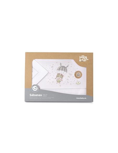 Triptico Coche  100 % Alg Mod  Paracaidas Bco/Gris