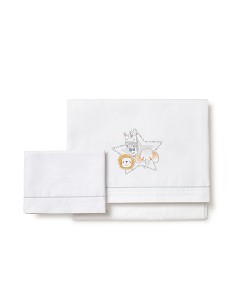 Triptico Coche  100 % Alg Mod  Animalitos Bco/Gris