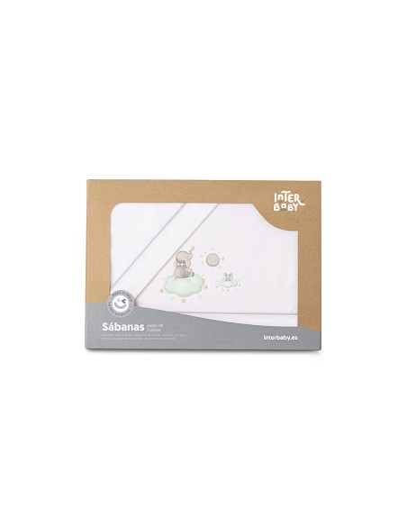 Trip Coche  Modelo Elefante Nube Bco/Verde