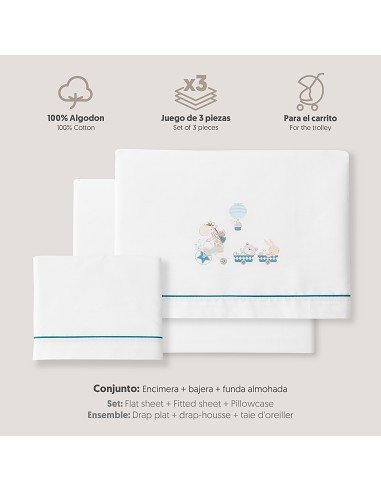 Triptico Coche Mod Jirafa Bicicleta Bco/Petroleo