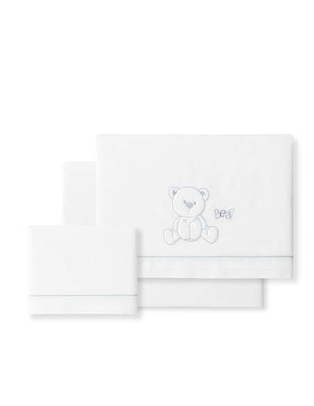 Triptico Coche Mod Oso Lazo Bco/Gris