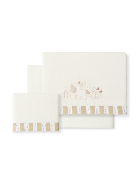 Triptico Coche Mod Unicornio Nubes Beig