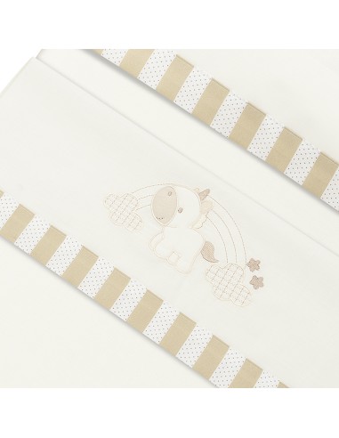 Triptico Coche Mod Unicornio Nubes Beig