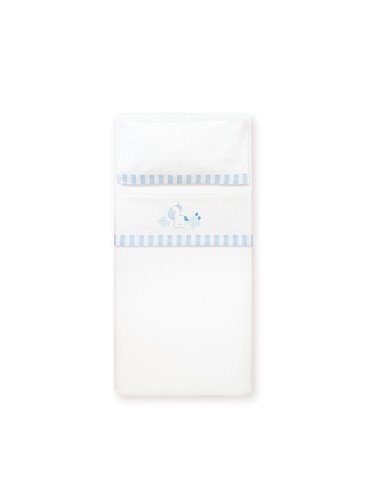 Triptico Coche Mod Unicornio Nubes Bco/Azul