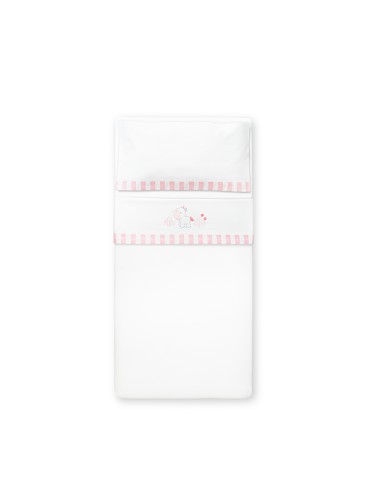 Triptico Coche Mod Unicornio Nubes Bco/Rosa