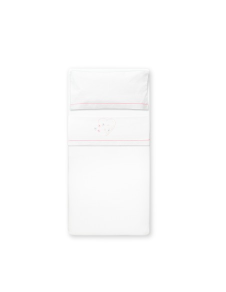 Triptico Coche Mod Oso Mariposa Bco/Rosa