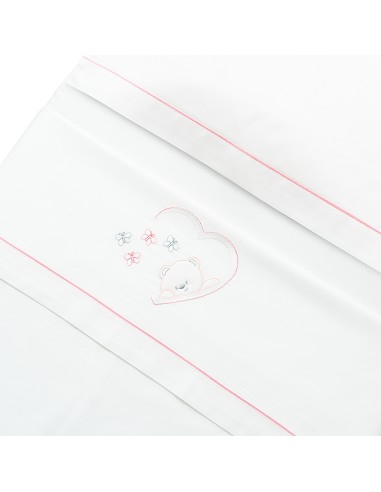 Triptico Coche Mod Oso Mariposa Bco/Rosa