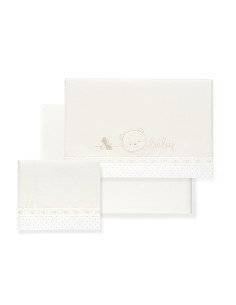 Triptico Coche Cara Osito Baby Pasacinta Beig